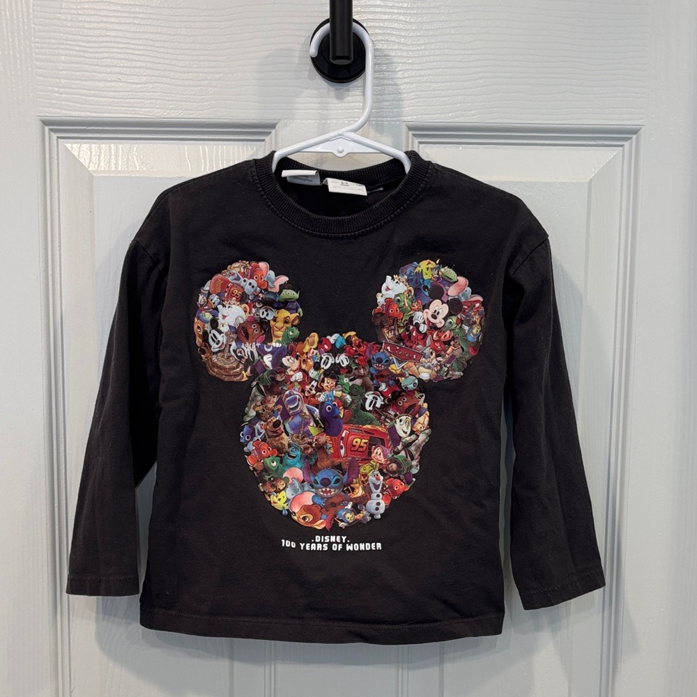 Zara Disney 100 Years Long Sleeve Crew
